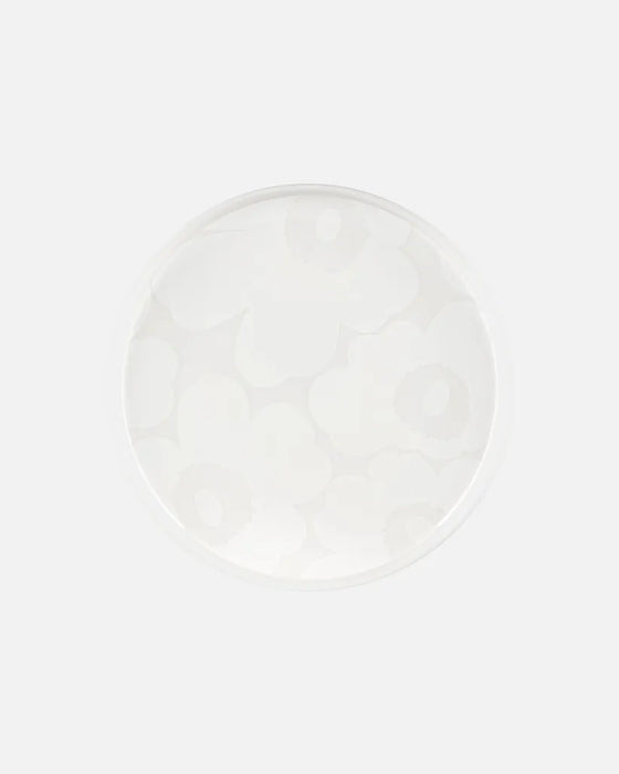 marimekko unikko plate white | 25 cm
