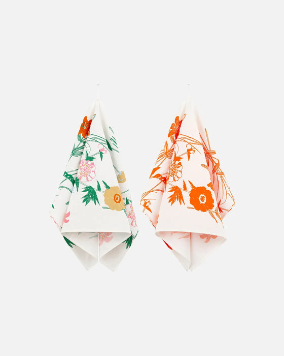 marimekko tea towels | puutarhakutsut - set of 2
