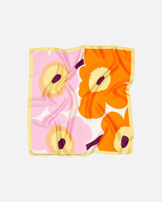 marimekko lauhtua unikko silk scarf | 60th anniversary