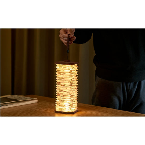 gingko velvet smart accordion lamp