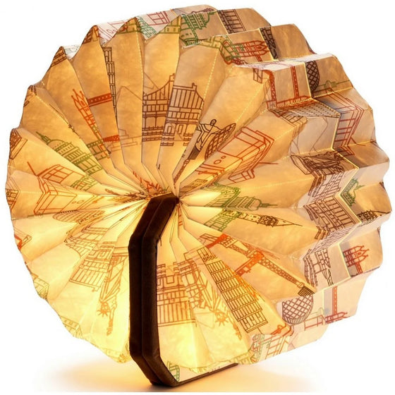 gingko velvet smart accordion lamp
