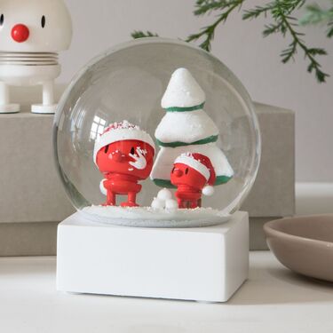 hoptimist santa snow globe
