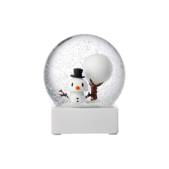 hoptimist snowman snow globe