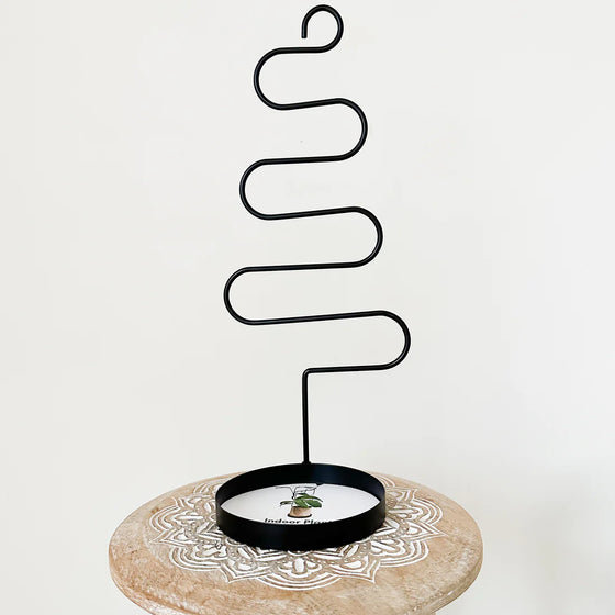 urban greenhouse black swirl plant trellis