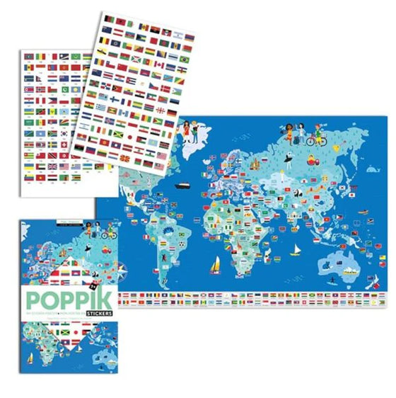 poppik discovery stickers | flags