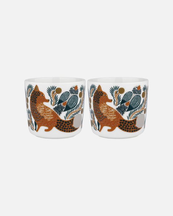marimekko ketunmarja mug without handles | 2 piece boxed set