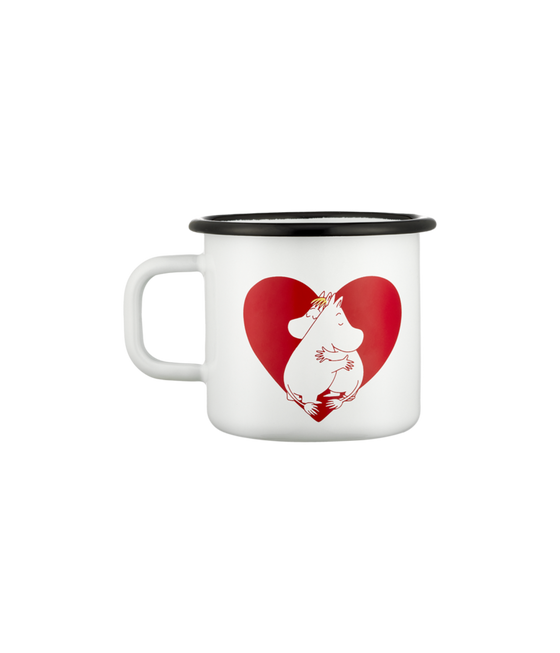 muurla moomin heart enamel mug | 3.7dl
