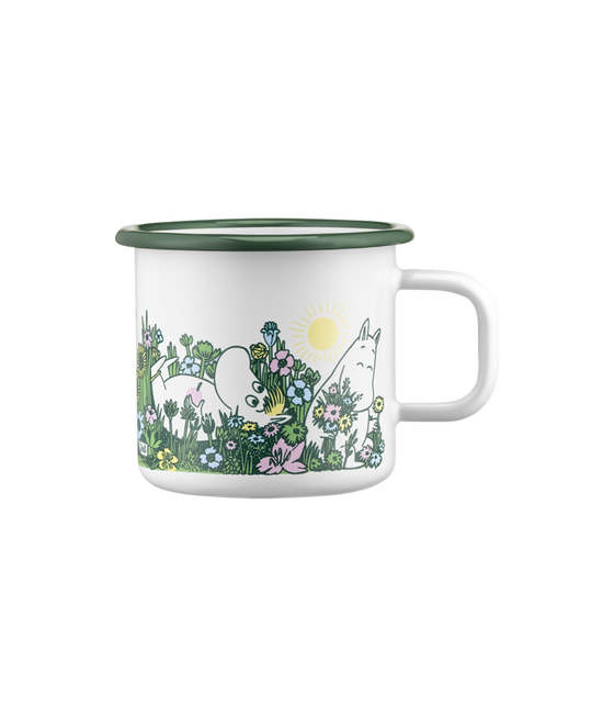 muurla moomin in the garden enamel mug | 3.7dl