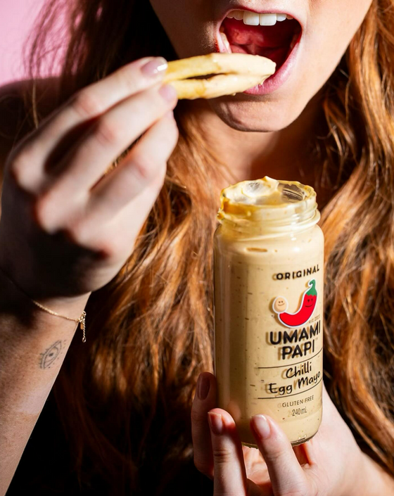 umami papi chilli egg mayo