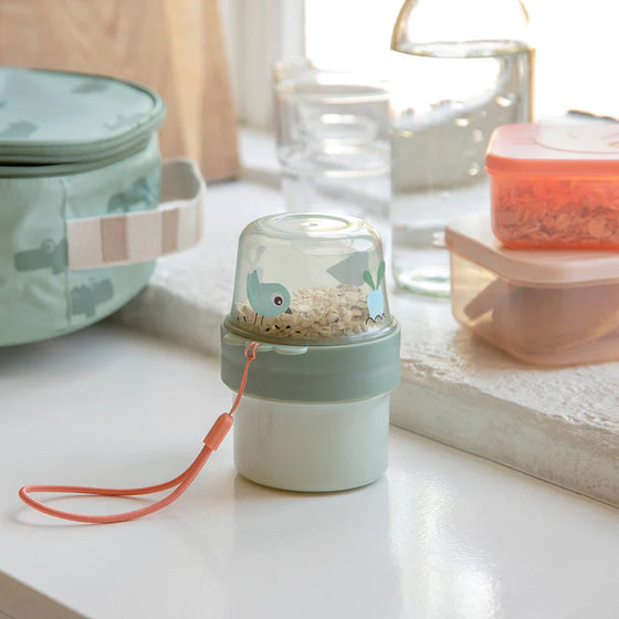 done by deer 2-way snack container | birdee papaya