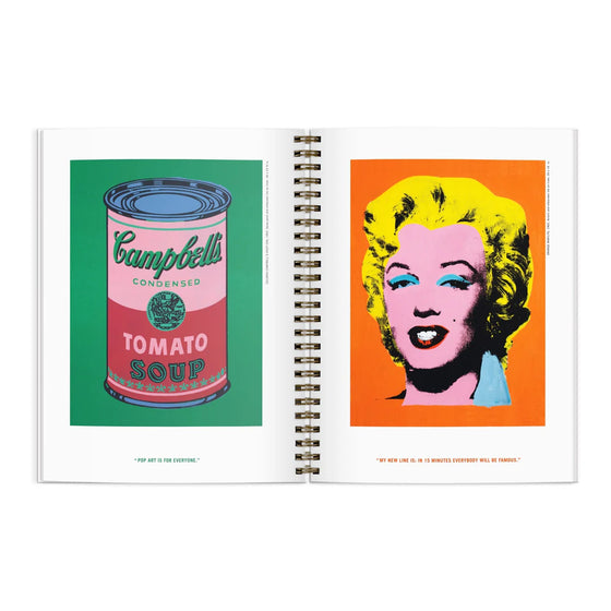 andy warhol inspirational sketchbook