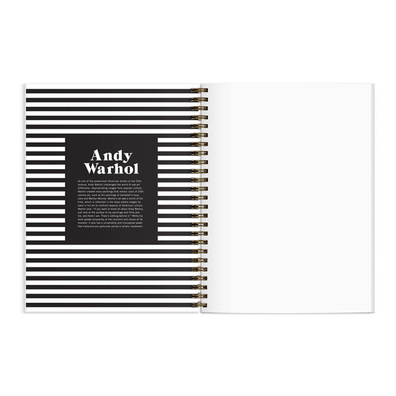 andy warhol inspirational sketchbook