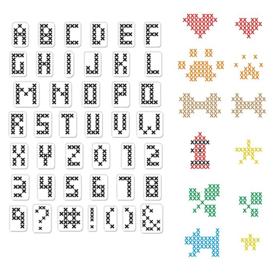 kikkerland kobe cross stitch dog collar