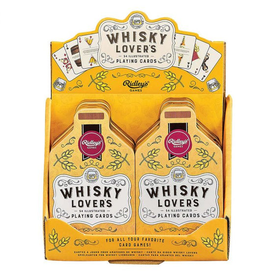 Ridley's whiskey lovers playing cards