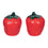 strawberry fields salt + pepper shakers