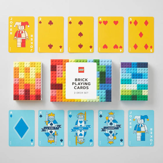 lego brick playing cards