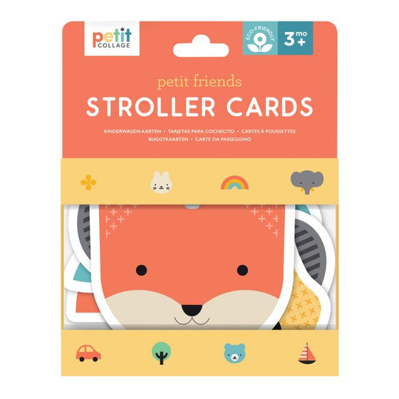 petit collage petit friends stroller cards