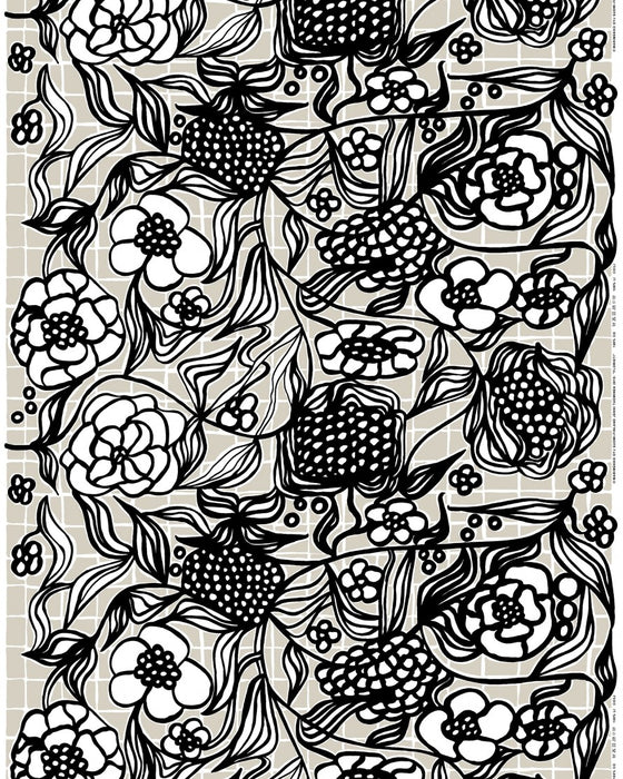 marimekko acrylic coated cotton fabric | floristi - 2.2m (last piece)