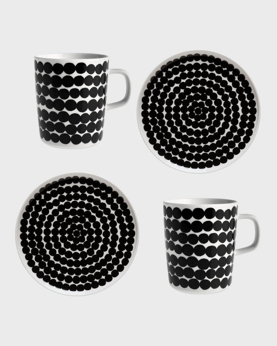 marimekko breakfast set | 2 mugs + 2 plates