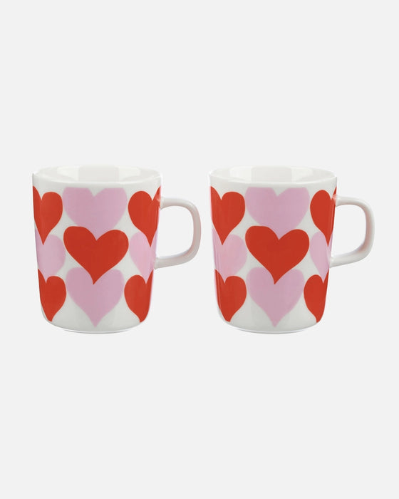 marimekko sydämet mug 2.5dl | 2 pieces