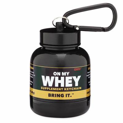 onmywhey protein container keychain australia stockists @ kettu