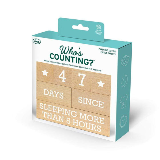 Fred who's counting? parenting milestone blocks