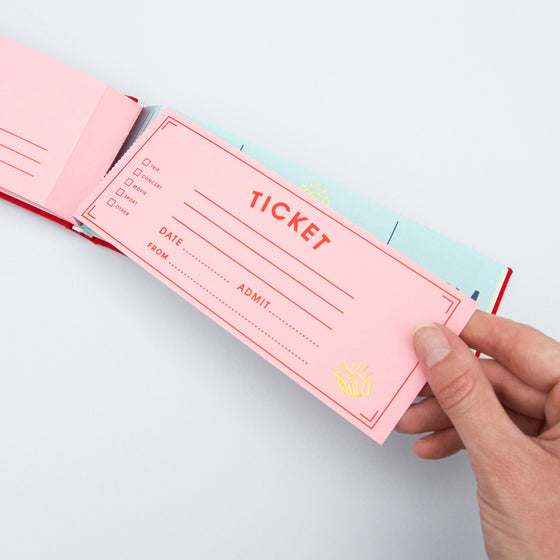 suck UK | blank ticket book