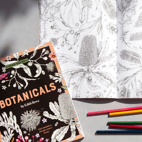 botanicals colouring book by Edith Rewa