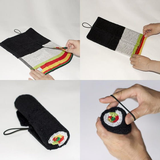 geo designs | sushi roll towel