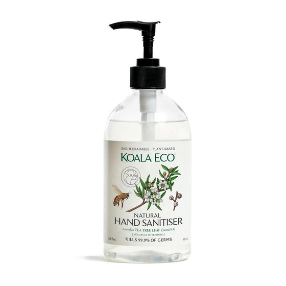 koala eco natural hand sanitiser | lemon scented tea tree & tea tree