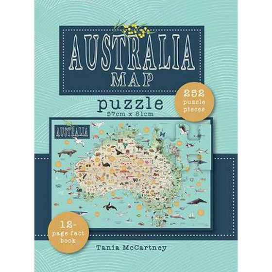 Australia puzzle map by Tania McCartney