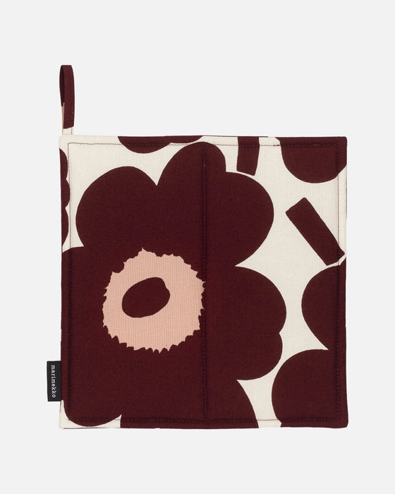 marimekko pieni unikko | pot holder - burgundy