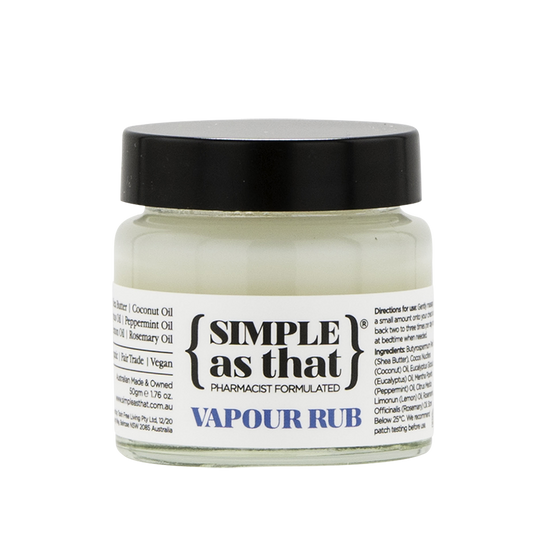 simple as that | vapour rub